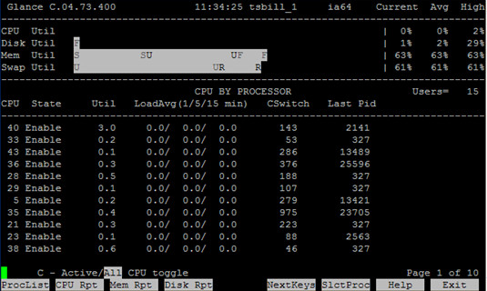 HP-UX在线性能监控工具GlancePlus介绍（一） - 王大头 - 王大头