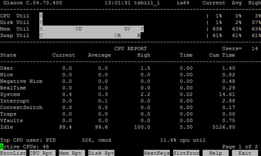 HP-UX在线性能监控工具GlancePlus介绍（一） - 王大头 - 王大头