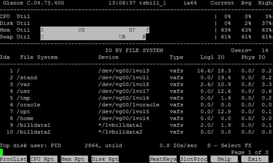 HP-UX在线性能监控工具GlancePlus介绍（一） - 王大头 - 王大头
