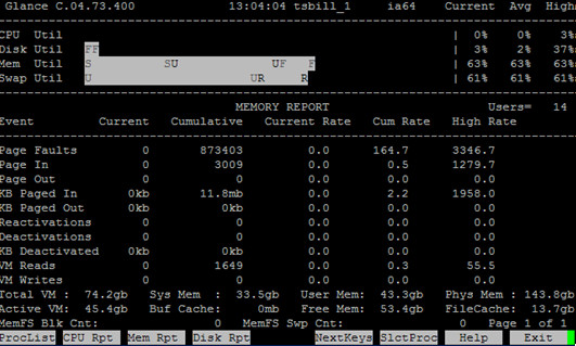HP-UX在线性能监控工具GlancePlus介绍（一） - 王大头 - 王大头