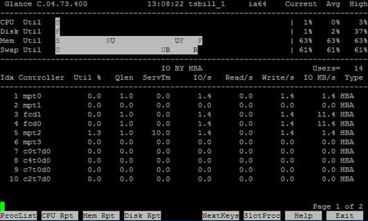 HP-UX在线性能监控工具GlancePlus介绍（一） - 王大头 - 王大头