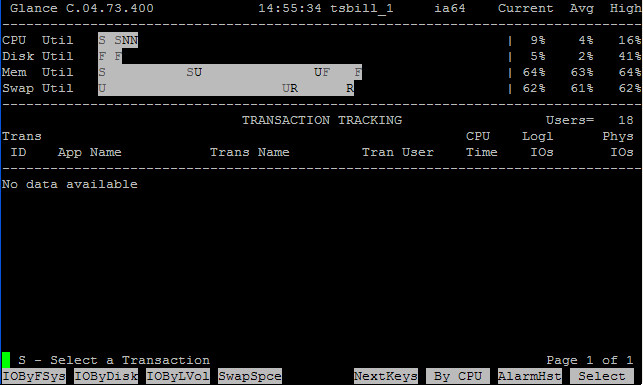 HP-UX在线性能监控工具GlancePlus介绍（二） - 王大头 - 王大头