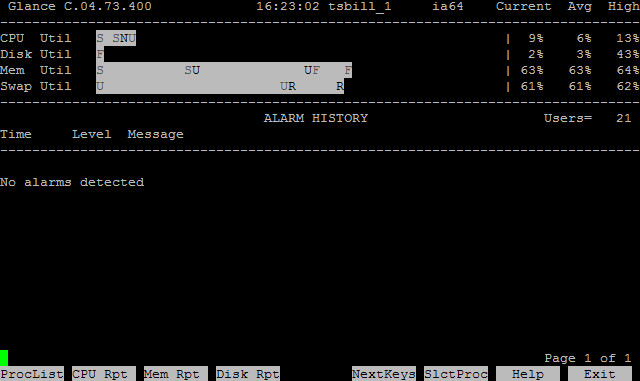 HP-UX在线性能监控工具GlancePlus介绍（二） - 王大头 - 王大头